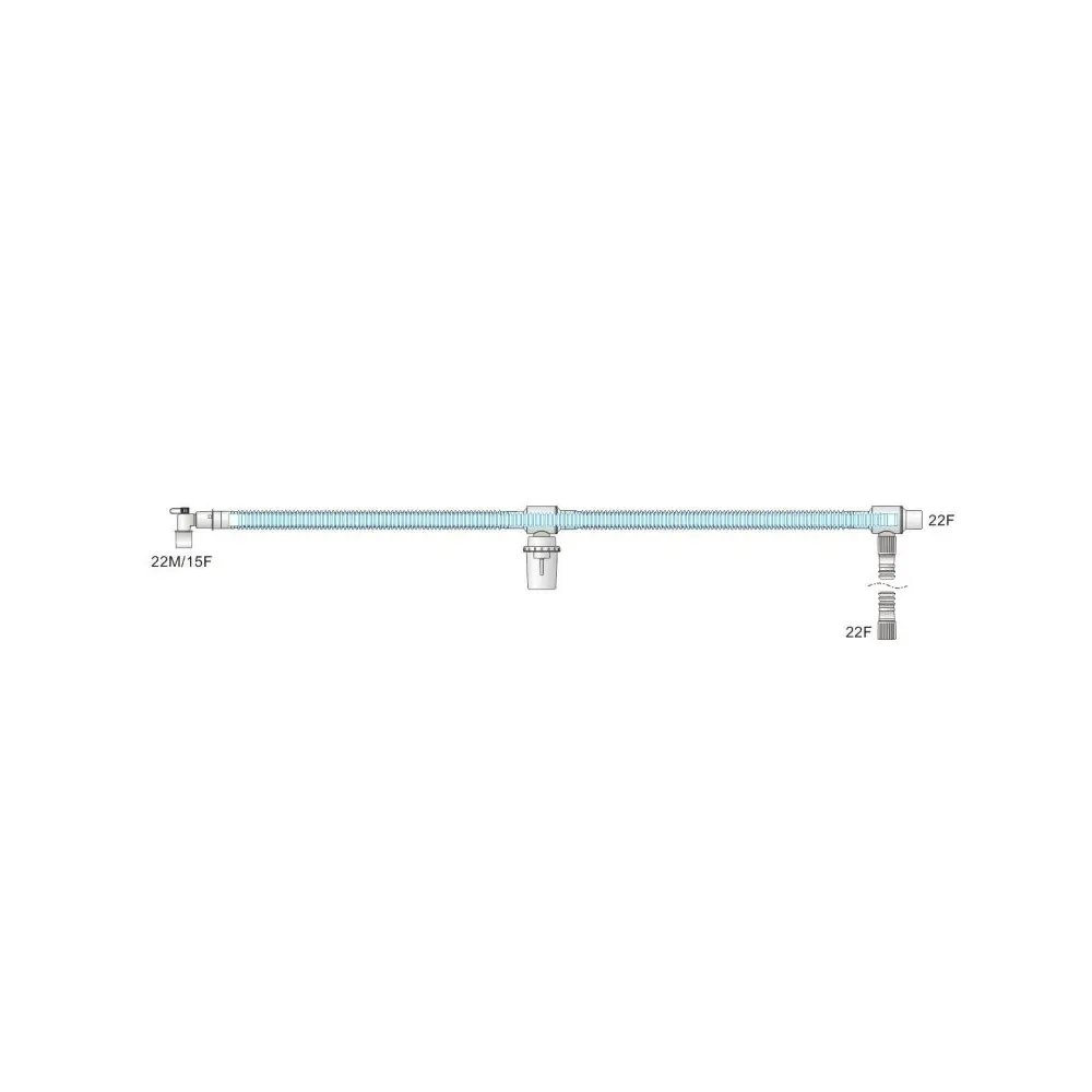 Sistema de Respiración/Anestesia Coaxial con Línea de Muestreo MOD 70124 Sin Linea de Muestreo
