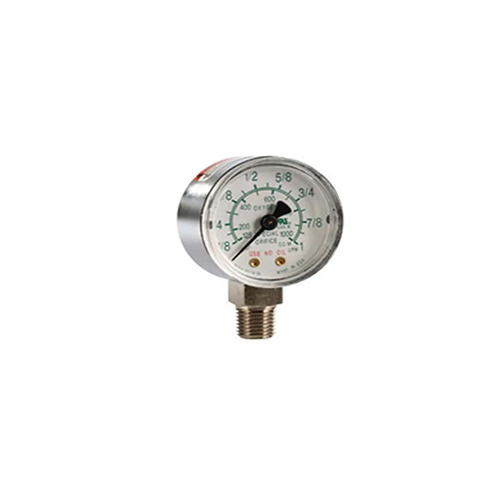 Caudal de 1/8 litro por Minuto y Medidor de Oxígeno con Puerto Inferior de 2 Pulgadas de Diámetro Exterior MOD MG-C63