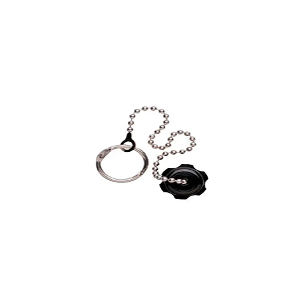 Sistema de Seguridad Tapa Antipolvo Negra con Cadena y Anillo MOD M24-48H